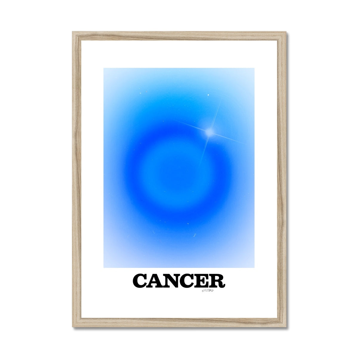 Our Cancer Aura art print is the perfect wall art to show off your star sign. Find a zodiac gradient print or poster in our astrology collection.