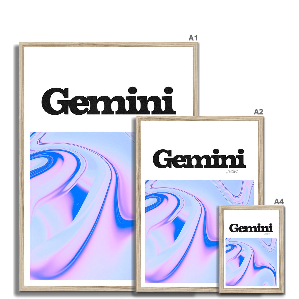 Our Gemini Aura art print is the perfect wall art to show off your star sign. Find a zodiac gradient print or poster in our astrology collection.