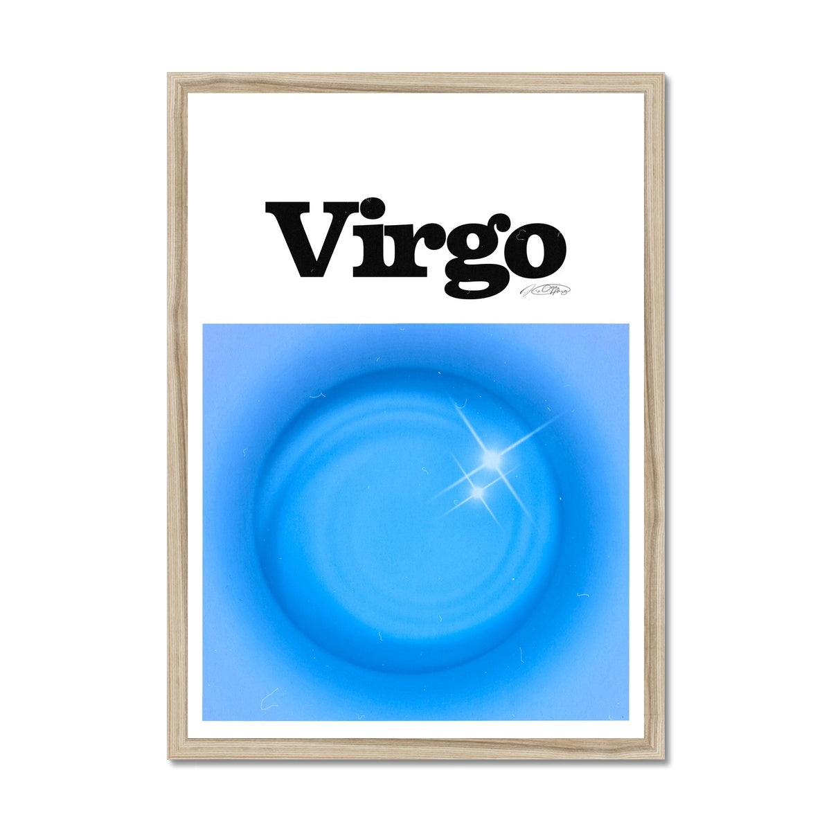 Virgo Aura art print by Les Muses. Zodiac sign wall art. Astrology artwork collection.