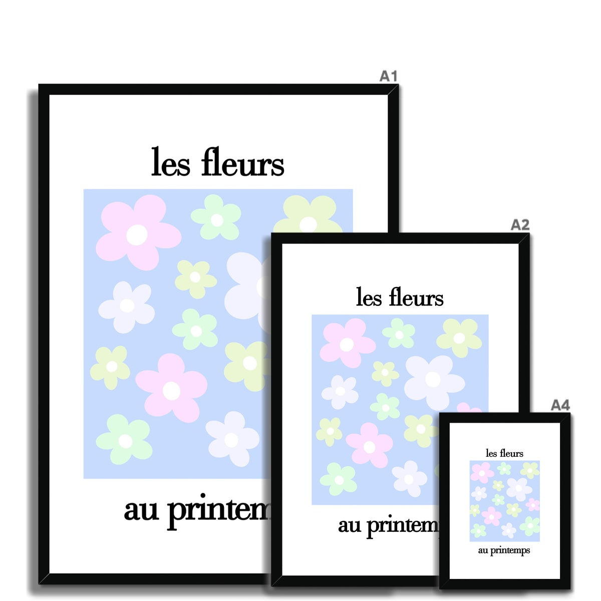 les fleurs Framed & Mounted Print