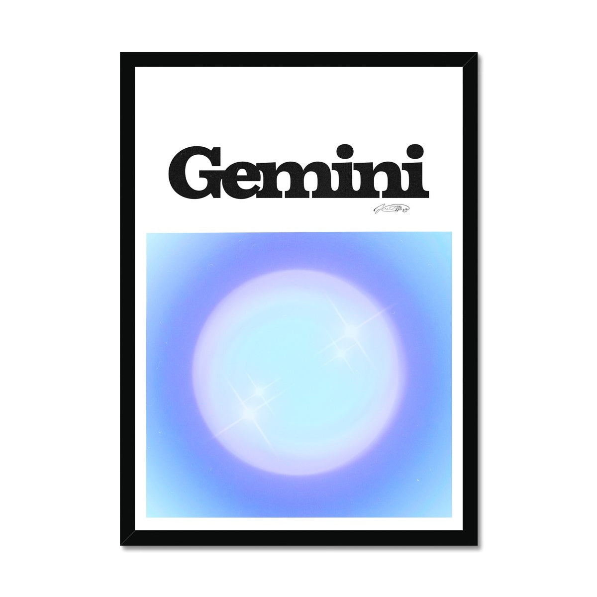 Our Gemini Aura art print is the perfect wall art to show off your star sign. Find a zodiac gradient print or poster in our astrology collection.