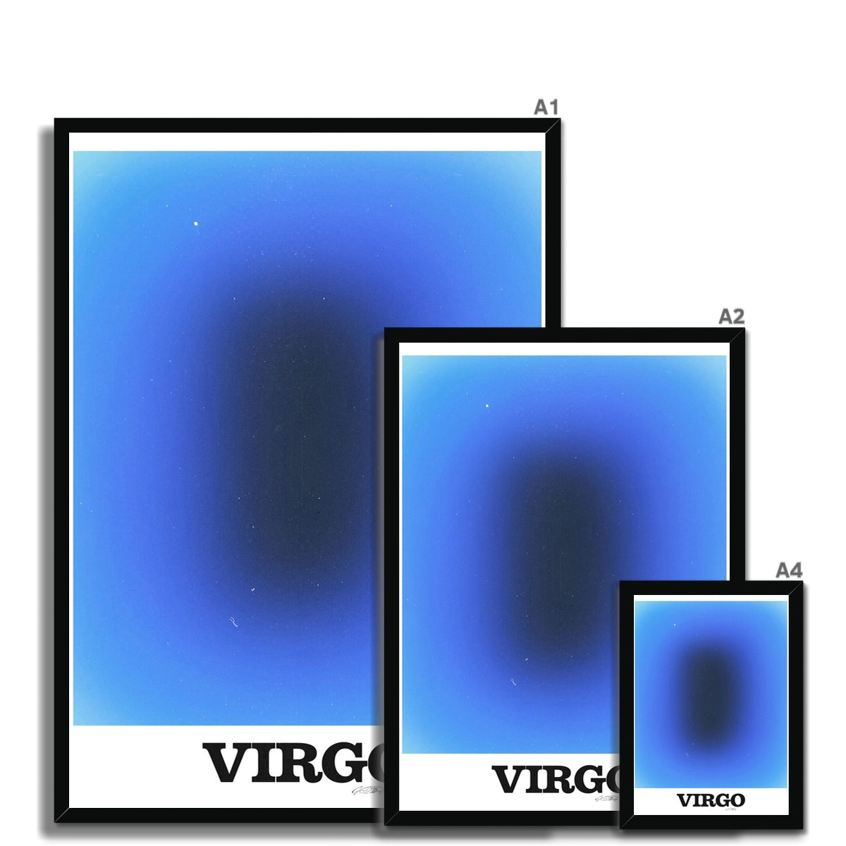 Virgo Aura art print by Les Muses. Zodiac sign wall art. Astrology artwork collection.