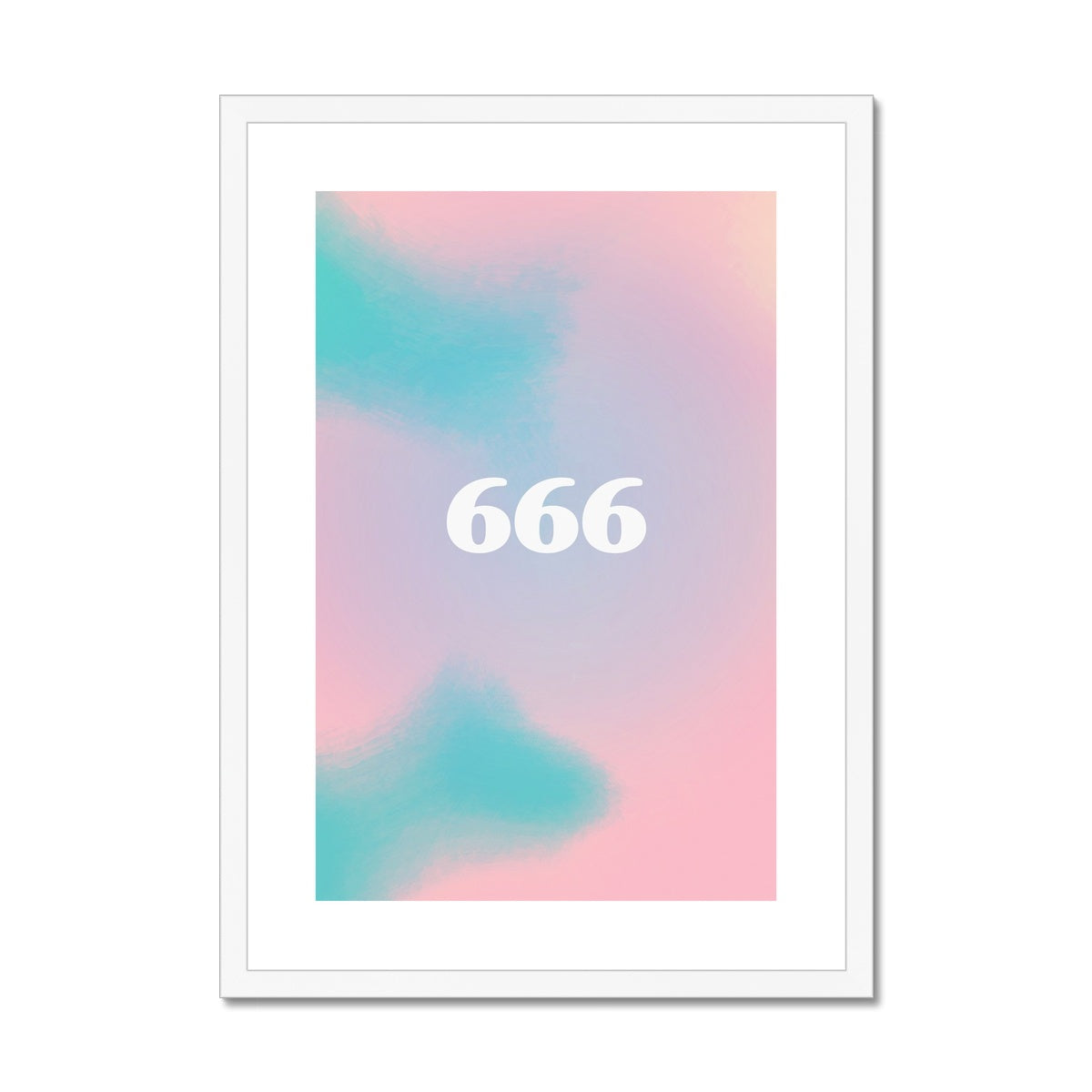 An angel number art print with a gradient aura. Add a touch of angel energy to your walls with a angel number auras. The perfect wall art posters to create a soft and dreamy aesthetic with your apartment or dorm decor. 666 Reflect: It Is Time To Wake Up To Your Higher Spiritual Truth.