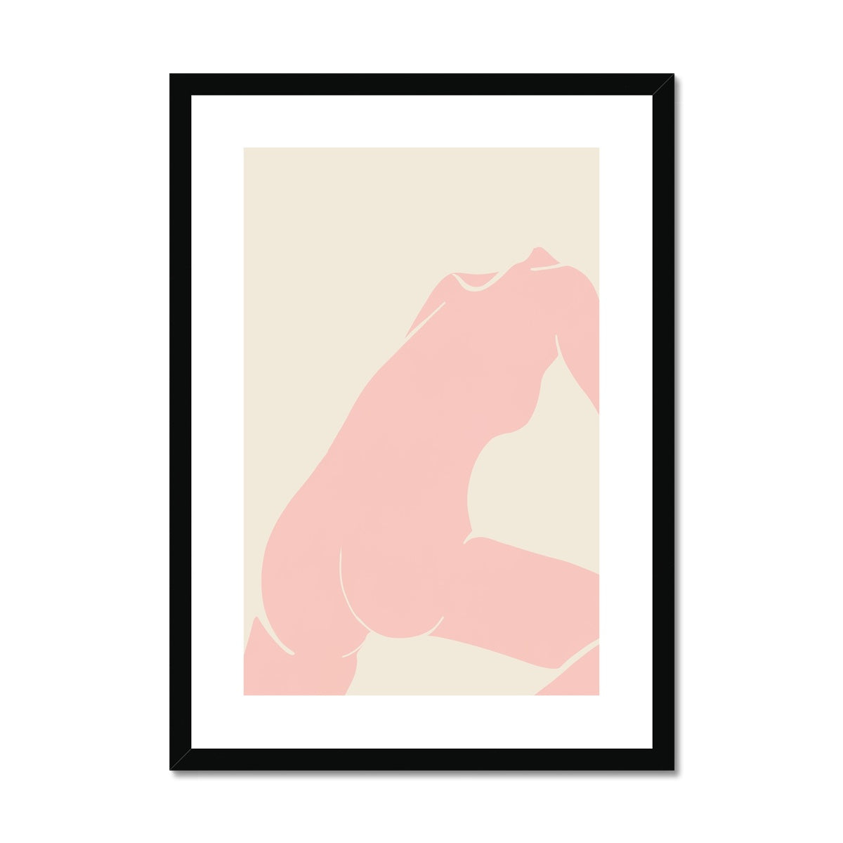 © les muses / Matisse wall art prints featuring nude figure cut outs or "Papiers Découpés" in a danish pastel style. Matisse exhibition posters with paper cut-outs. Berggruen & Cie museum prints for your gallery wall.