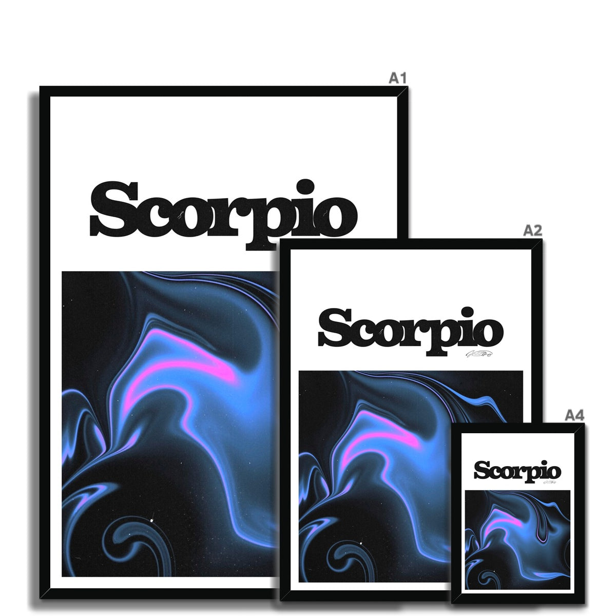 Our Scorpio Aura art print is the perfect wall art to show off your star sign. Find a zodiac gradient print or poster in our astrology collection.