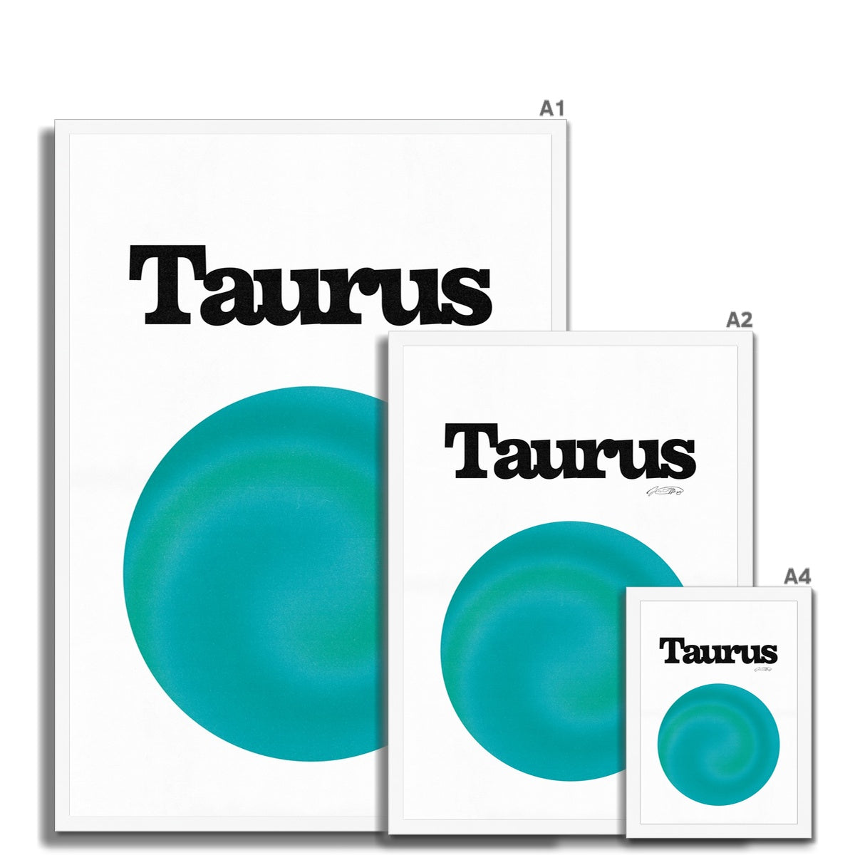 Our Taurus Aura art print is the perfect wall art to show off your star sign. Find a zodiac gradient print or poster in our astrology collection.