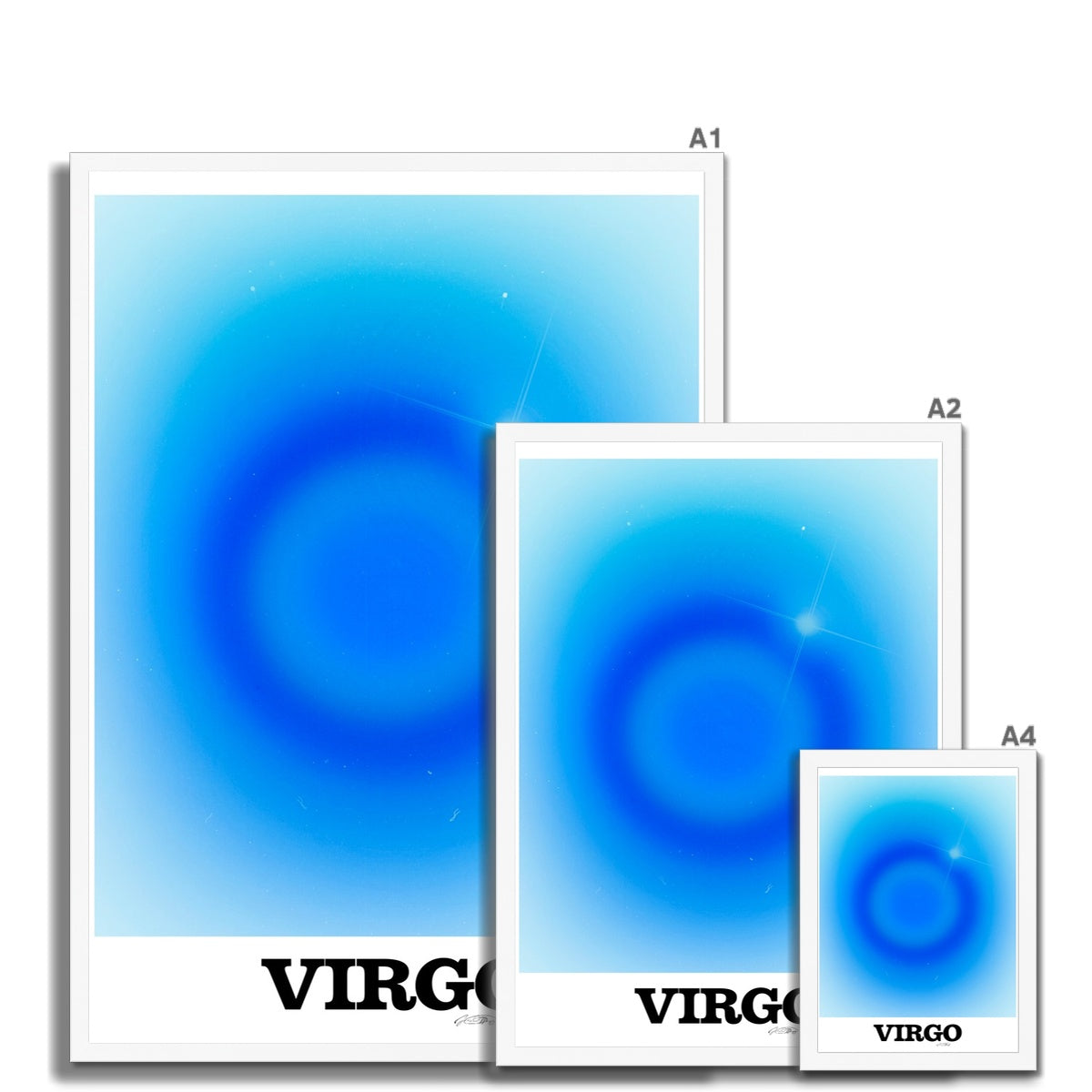 Virgo Aura art print by Les Muses. Zodiac sign wall art. Astrology artwork collection.