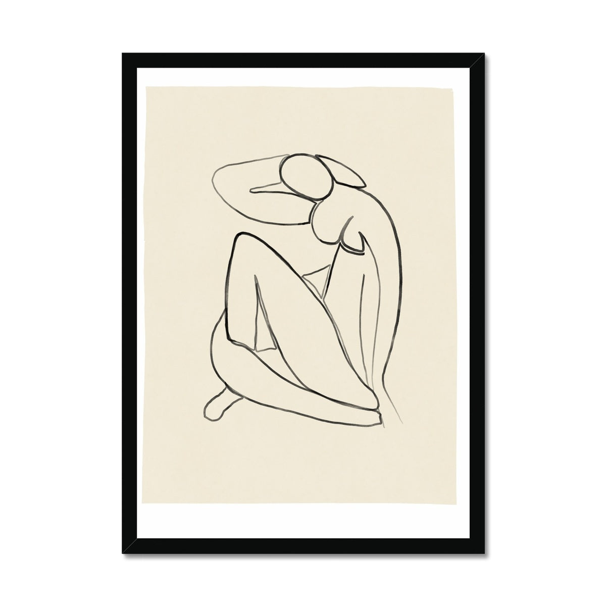 © les muses / Matisse wall art prints featuring nude figure cut outs or "Papiers Découpés" in a danish pastel style. Matisse exhibition posters with paper cut-outs. Berggruen & Cie museum prints for your gallery wall.