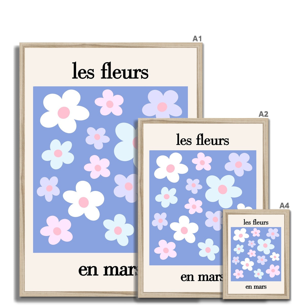 les fleurs Framed Print