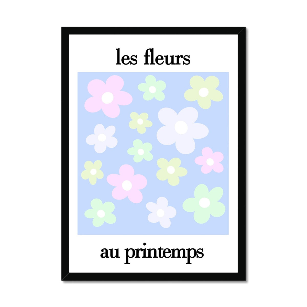 les fleurs Framed Print