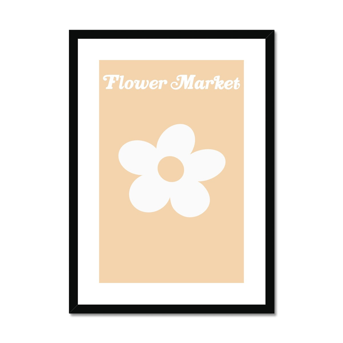 © les muses / Our Flower Market / Daisy collection features wall art with retro daisy designs under original hand drawn typography. Danish pastel posters full of daisies to brighten up any gallery wall. 