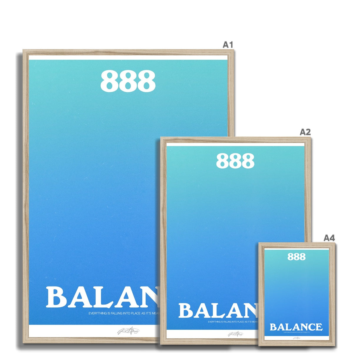 An angel number art print with a gradient aura. Add a touch of angel energy to your walls with a angel number auras. The perfect wall art posters to create a soft and dreamy aesthetic with your apartment or dorm decor. 888 Balance: Everything Is Falling Into Place As It’s Meant To Be.