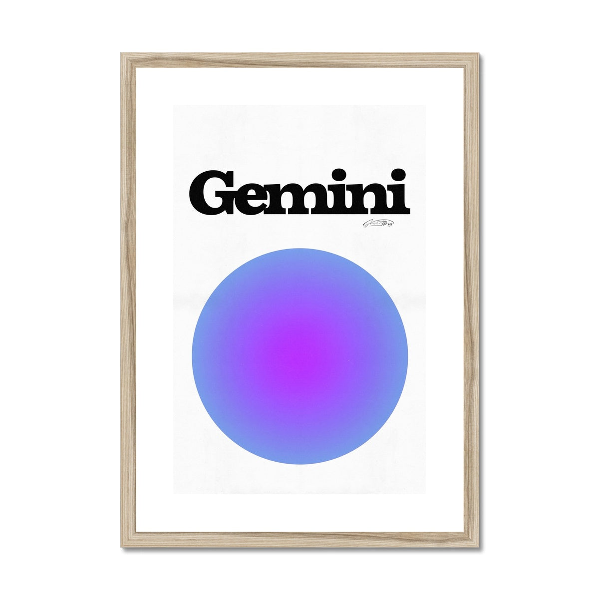 Our Gemini Aura art print is the perfect wall art to show off your star sign. Find a zodiac gradient print or poster in our astrology collection.