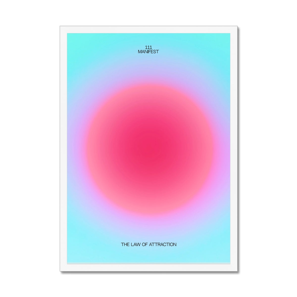 An angel number art print with a gradient aura. Add a touch of angel energy to your walls with a angel number auras. The perfect wall art posters to create a soft and dreamy aesthetic with your apartment or dorm decor. 111 Intuition: Trust Your Gut & Listen To Your Heart