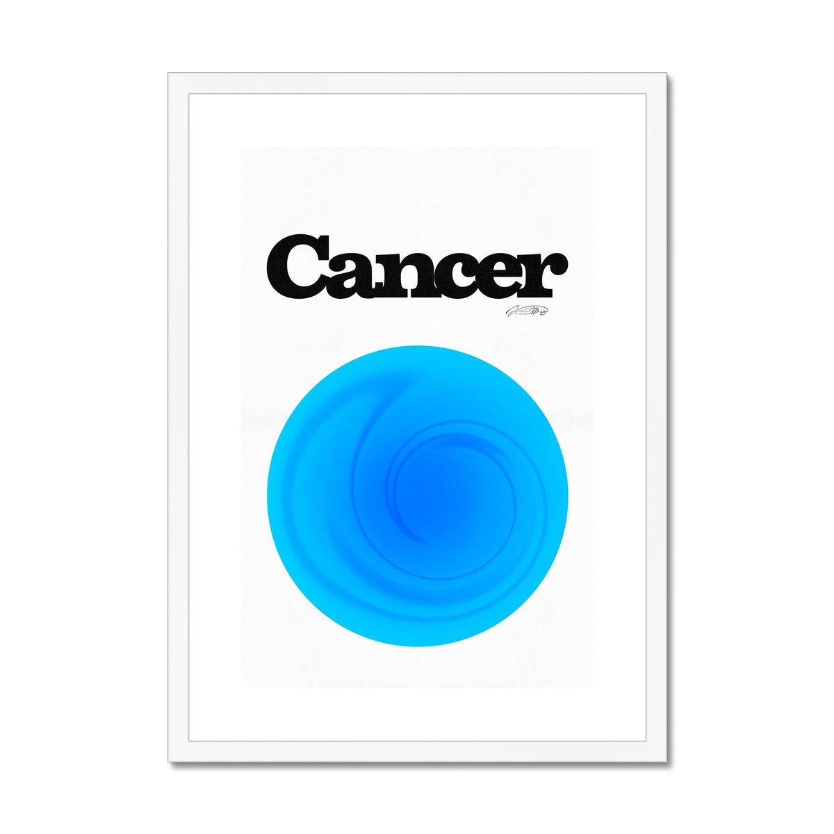 Our Cancer Aura art print is the perfect wall art to show off your star sign. Find a zodiac gradient print or poster in our astrology collection.