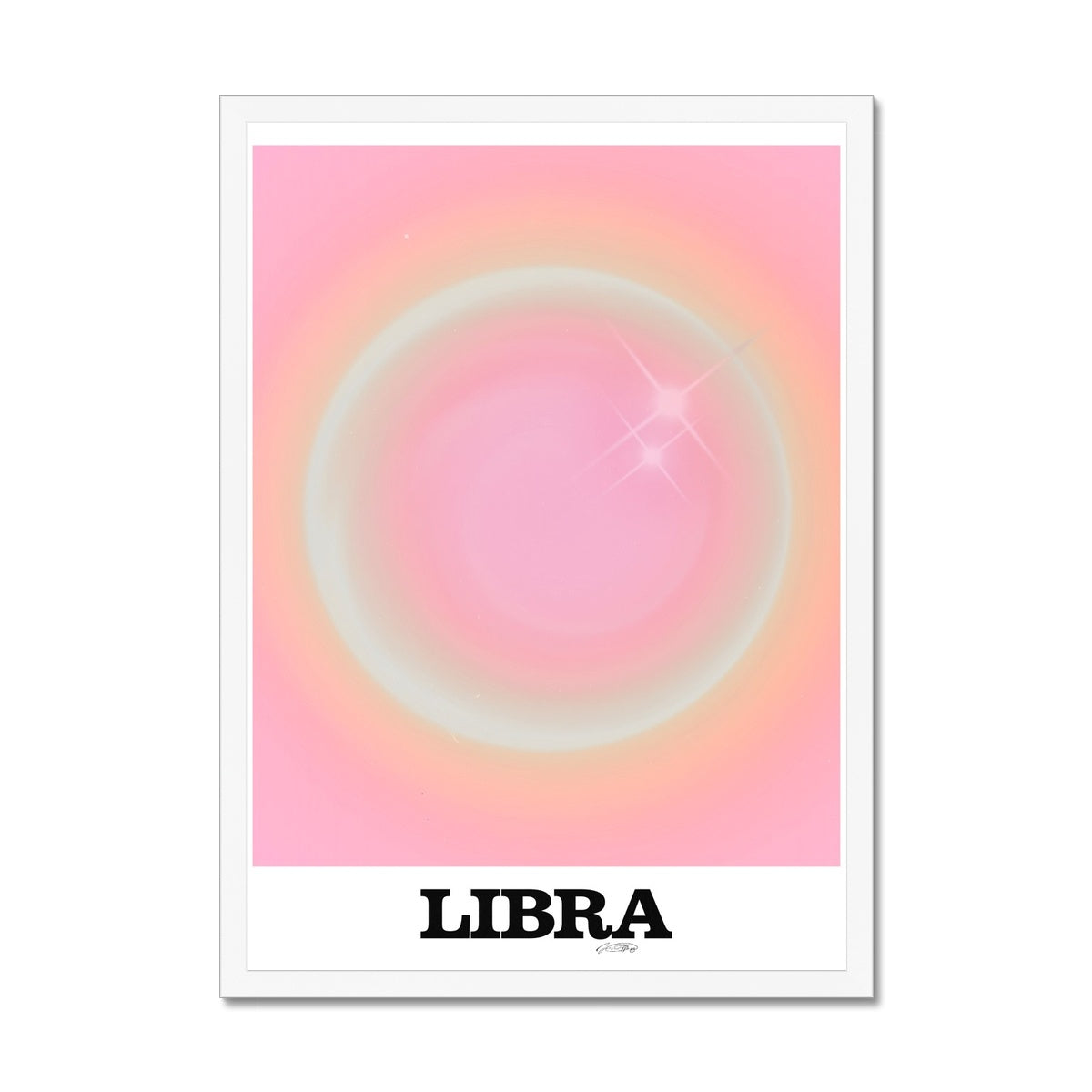 Our Libra Aura art print is the perfect wall art to show off your star sign. Find a zodiac gradient print or poster in our astrology collection.