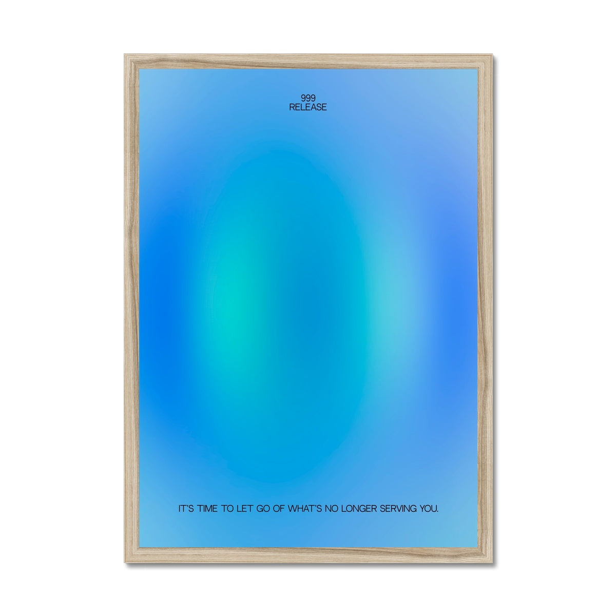 An angel number art print with a gradient aura. Add a touch of angel energy to your walls with a angel number auras. The perfect wall art posters to create a soft and dreamy aesthetic with your apartment or dorm decor. 999 Release: It’s Time To Let Go Of What’s No Longer Serving You.