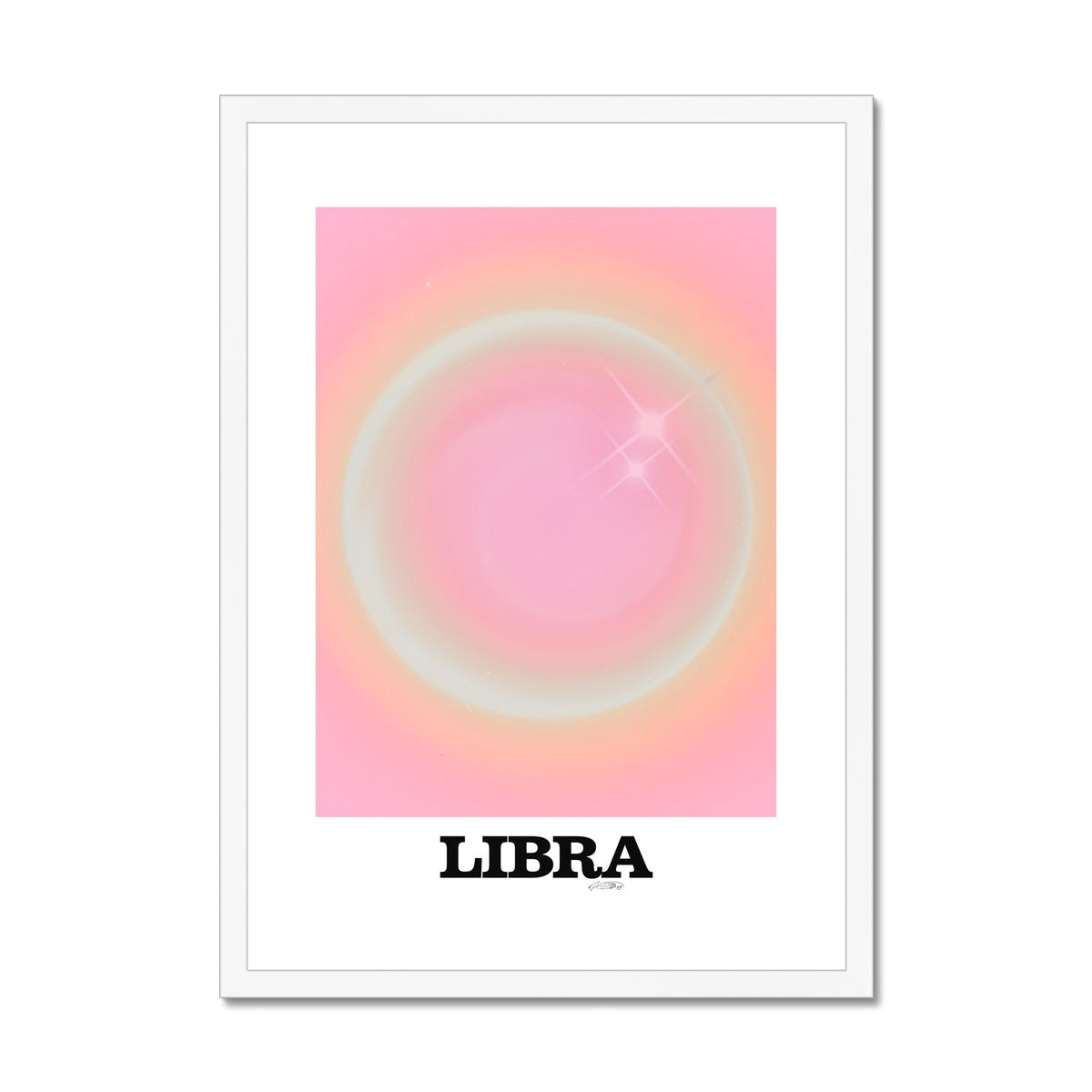 Our Libra Aura art print is the perfect wall art to show off your star sign. Find a zodiac gradient print or poster in our astrology collection.