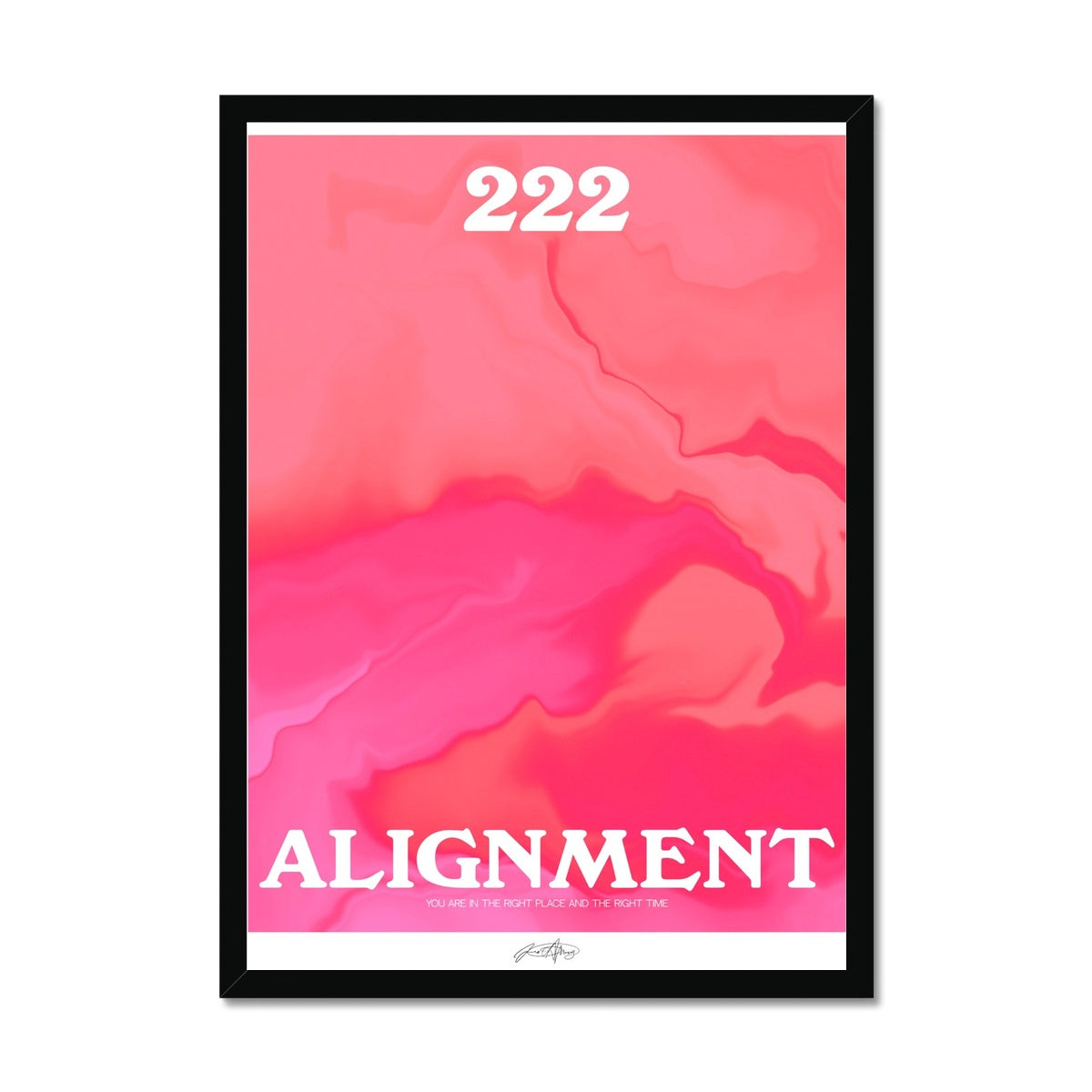 An angel number art print with a gradient aura. Add a touch of angel energy to your walls with a angel number auras. The perfect wall art posters to create a soft and dreamy aesthetic with your apartment or dorm decor. 222 Alignment: You Are In The Right Place And The Right Time.