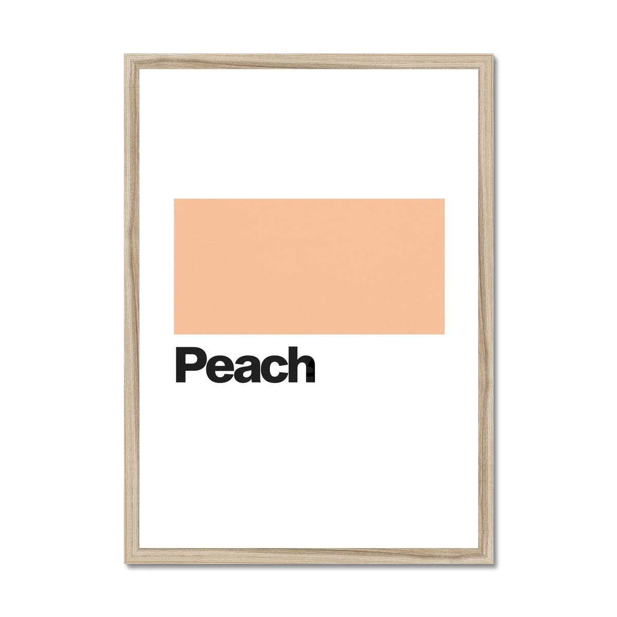 Peach Framed Print