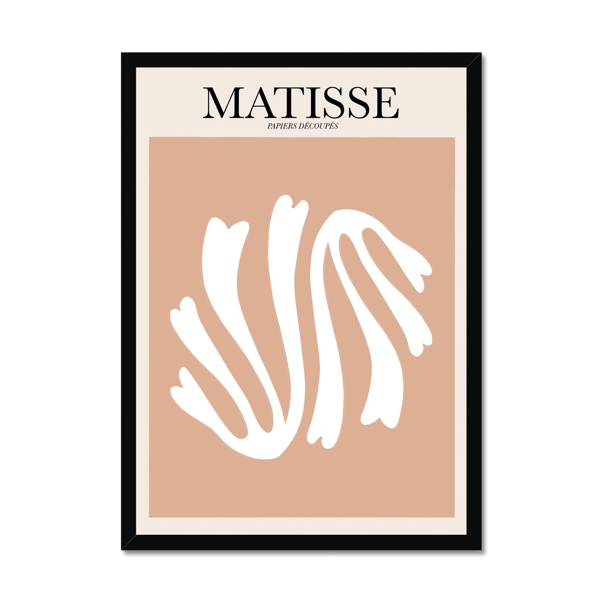 © les muses / Matisse wall art prints featuring flora cut outs or "Papiers Découpés" in a danish pastel style. Matisse exhibition posters with paper cut-outs. Berggruen & Cie museum prints for your gallery wall.