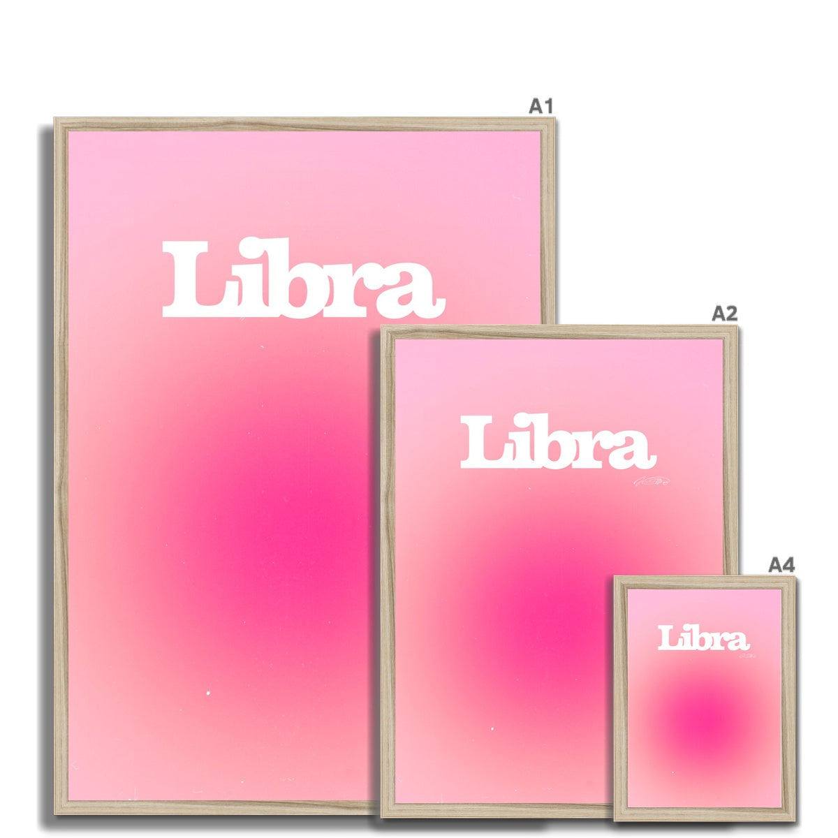 Our Libra Aura art print is the perfect wall art to show off your star sign. Find a zodiac gradient print or poster in our astrology collection.