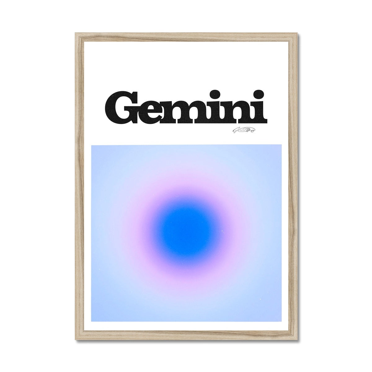 Our Gemini Aura art print is the perfect wall art to show off your star sign. Find a zodiac gradient print or poster in our astrology collection.