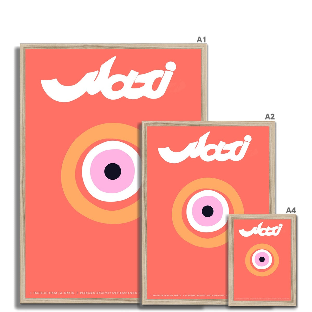 © les muses / Evil eye wall art prints inspired from the Greek islands of Santorini and Mykonos.
Colorful summer posters that make cute dorm and apartment decor.