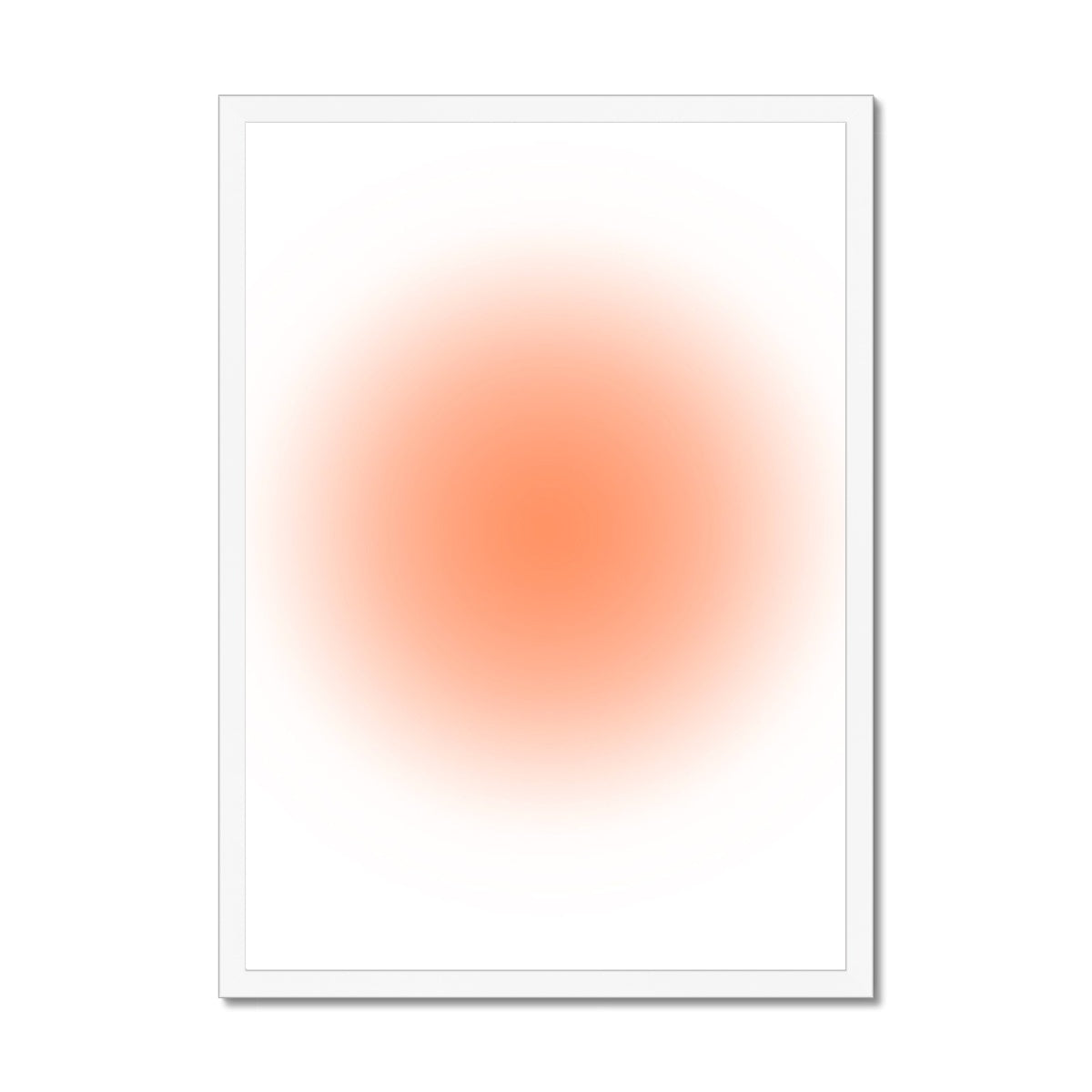 simple gradients / orange Framed Print
