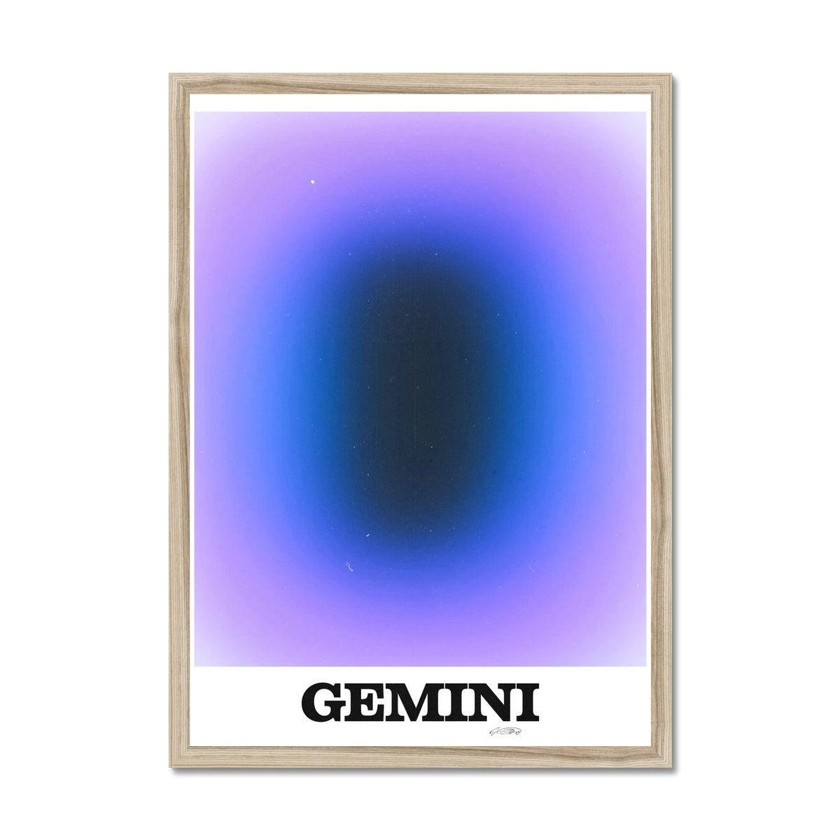 Our Gemini Aura art print is the perfect wall art to show off your star sign. Find a zodiac gradient print or poster in our astrology collection.