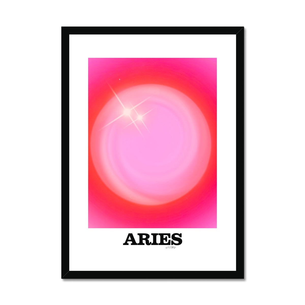 Our Aries Aura art print is the perfect wall art to show off your star sign. Find a zodiac gradient print or poster in our astrology collection.