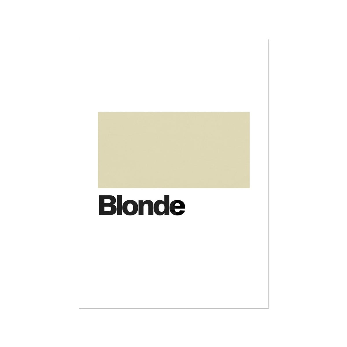 Blonde Fine Art Print
