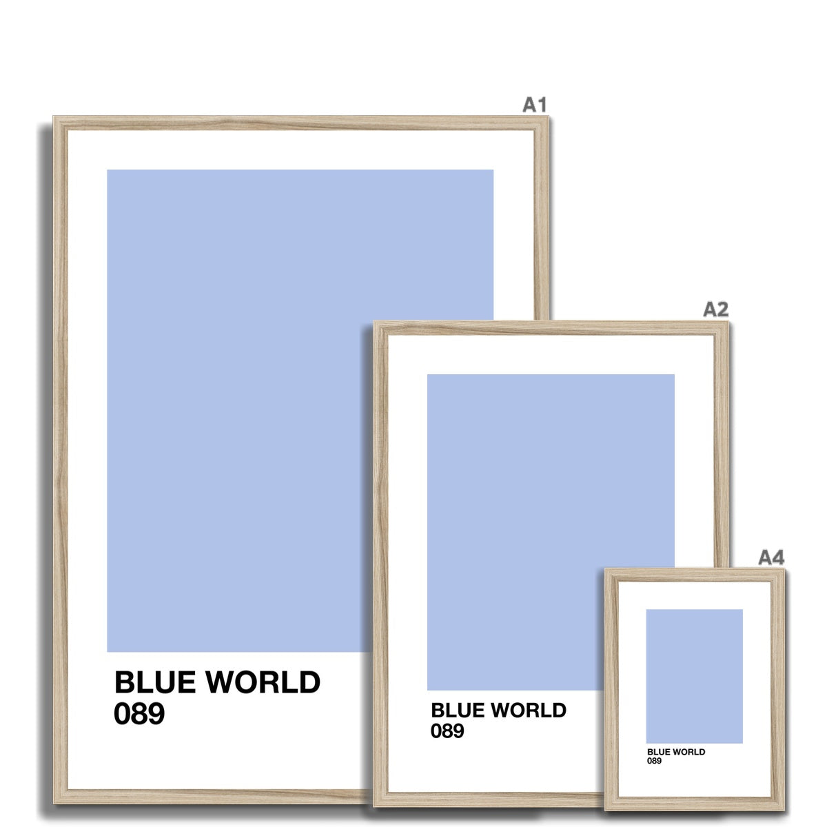 blue world Framed & Mounted Print