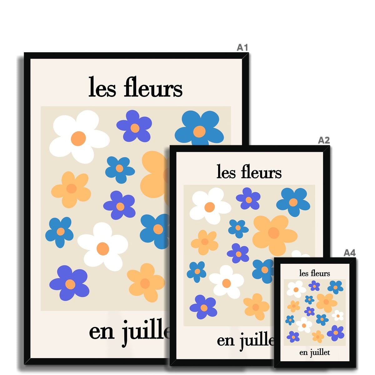 les fleurs Framed Print