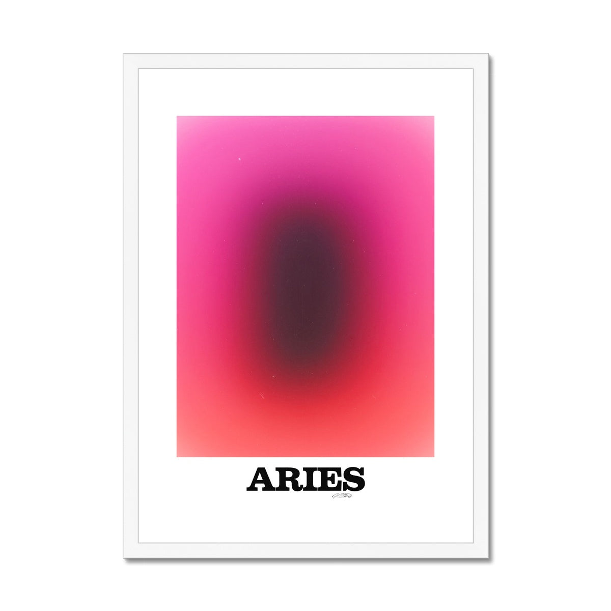 Our Aries Aura art print is the perfect wall art to show off your star sign. Find a zodiac gradient print or poster in our astrology collection.