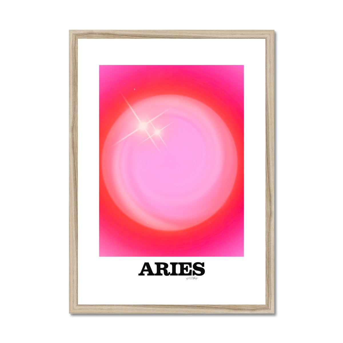 Our Aries Aura art print is the perfect wall art to show off your star sign. Find a zodiac gradient print or poster in our astrology collection.