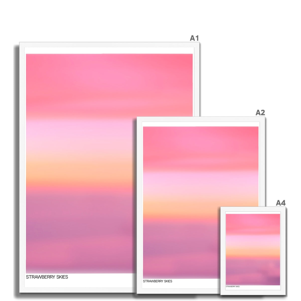 Aura Skies is a collection of wall art prints inspired from coastal sunsets and candy colored skies. The abstract aura posters with dreamy gradients are an aesthetic wall decor must have perfect for dorm or apartment decor.