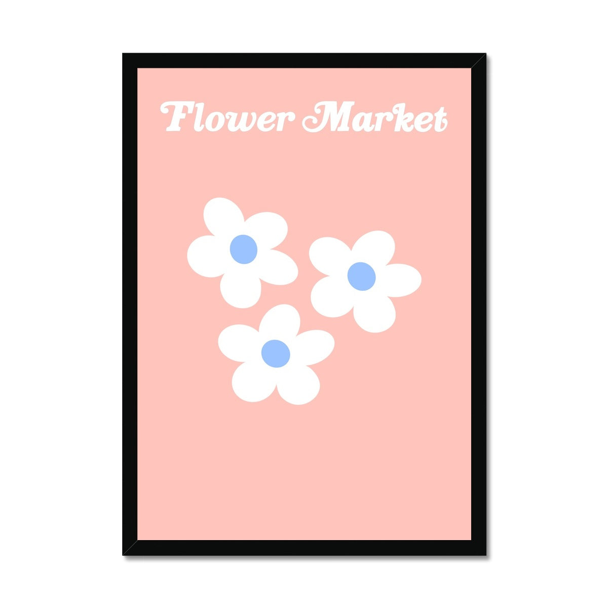 © les muses / Our Flower Market / Daisy collection features wall art with retro daisy designs under original hand drawn typography. Danish pastel posters full of daisies to brighten up any gallery wall. 