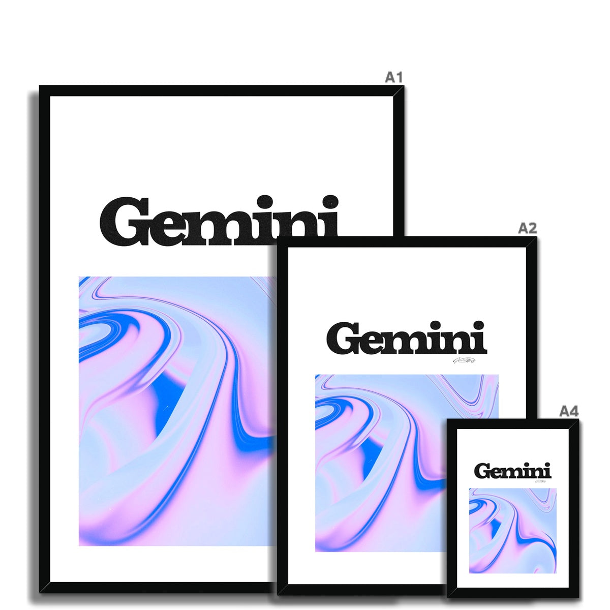 Our Gemini Aura art print is the perfect wall art to show off your star sign. Find a zodiac gradient print or poster in our astrology collection.