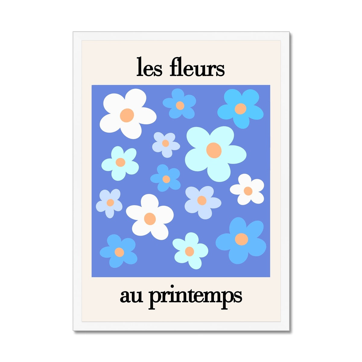 © les muses / Les Fleurs is a collection of danish pastel wall art full of colorful daisy flowers.
Covered in daisies, the Parisian art prints come in an array of dreamy pastels. A retro
flower poster perfect as aesthetic apartment and dorm decor.