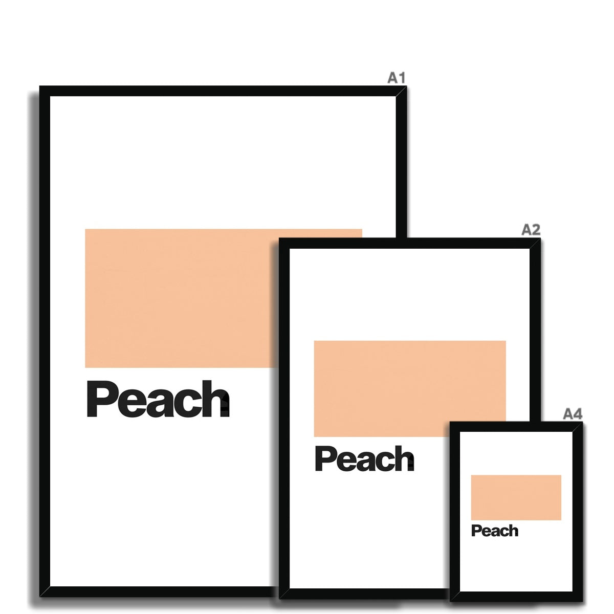 Peach Framed Print