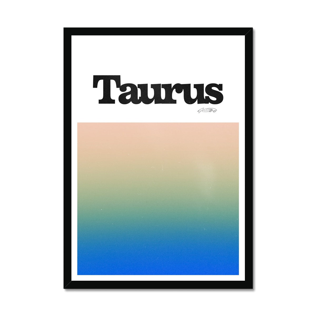 Our Taurus Aura art print is the perfect wall art to show off your star sign. Find a zodiac gradient print or poster in our astrology collection.