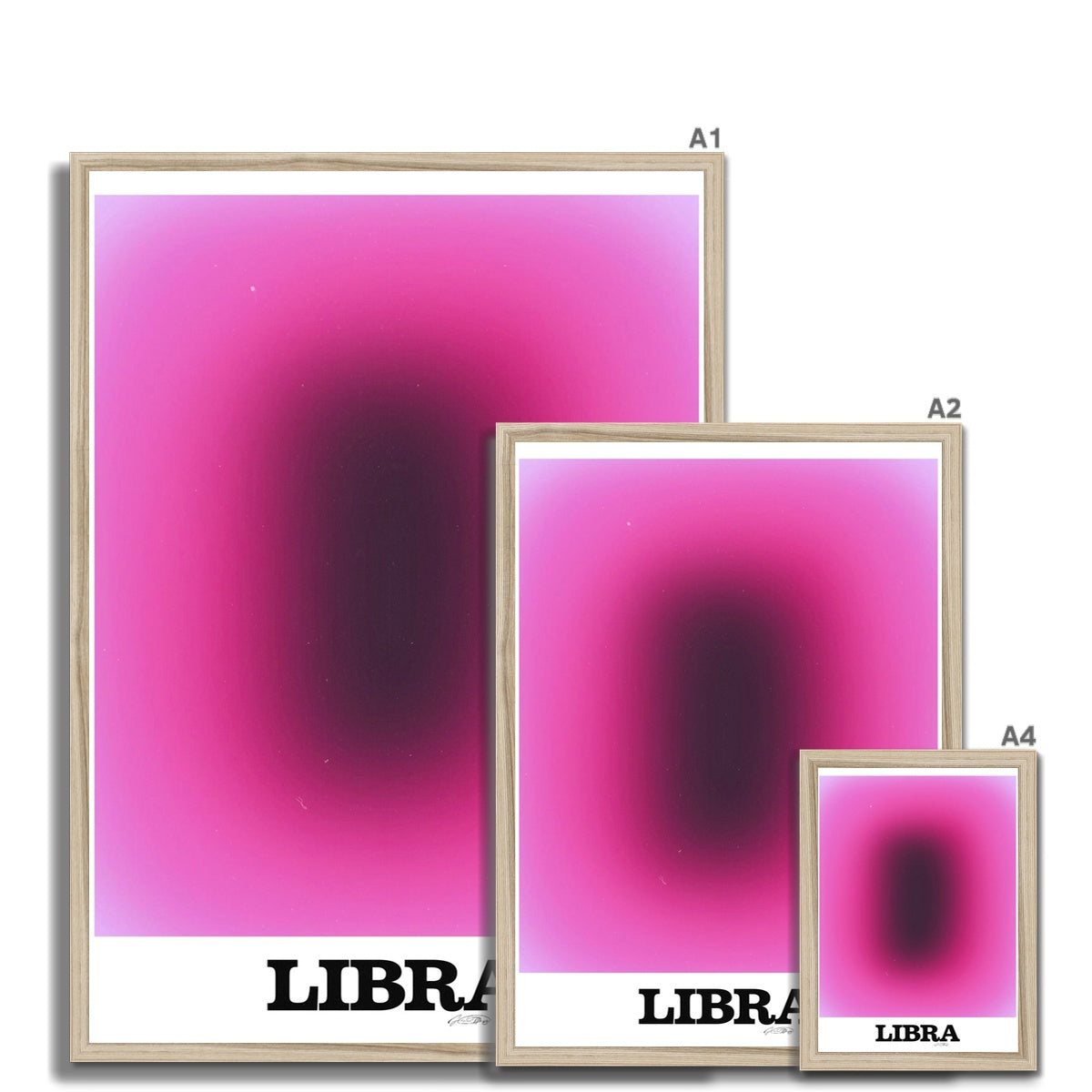 Our Libra Aura art print is the perfect wall art to show off your star sign. Find a zodiac gradient print or poster in our astrology collection.