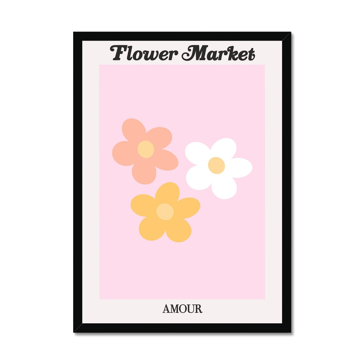 Our Flower Market collection features wall art with vibrant floral illustrations under original hand drawn typography. Danish pastel posters full of flowers that will brighten up any gallery wall. The full resolution art prints of our popular Flower Market and Fruit Market designs are available only from Les Muses. 