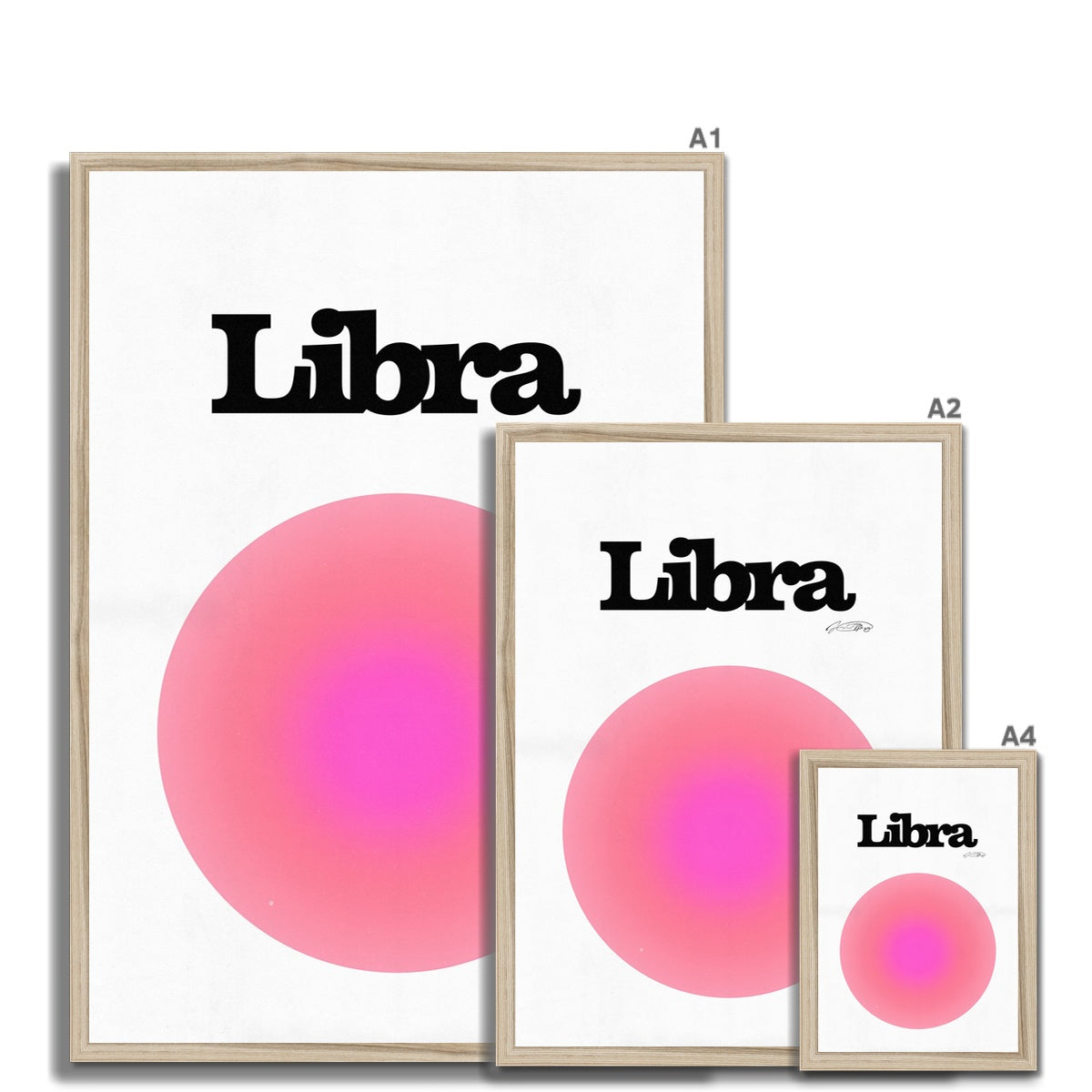 Our Libra Aura art print is the perfect wall art to show off your star sign. Find a zodiac gradient print or poster in our astrology collection.