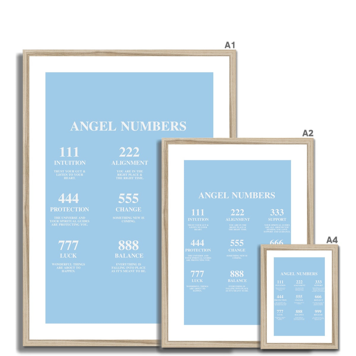 An angel number art print with a gradient aura. Add a touch of angel energy to your walls with a angel number auras. The perfect wall art posters to create a soft and dreamy aesthetic with your apartment or dorm decor.