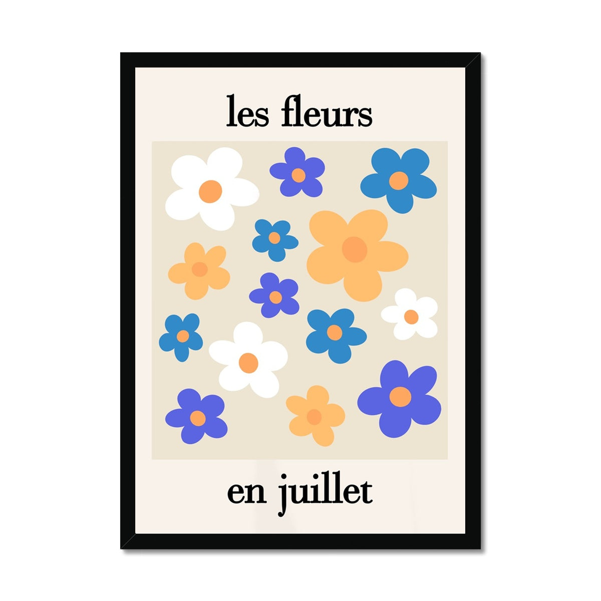 les fleurs Framed Print