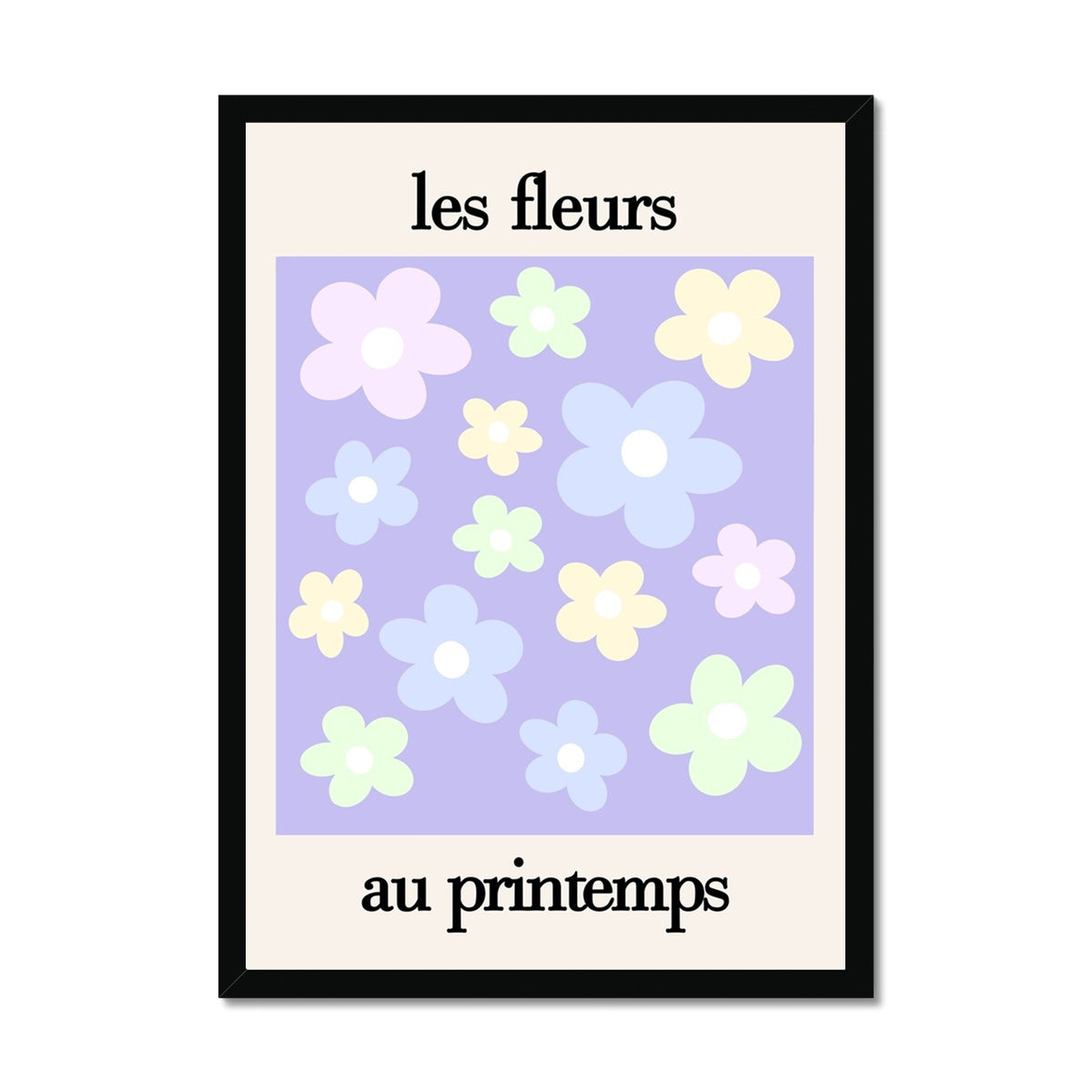 les fleurs Framed Print