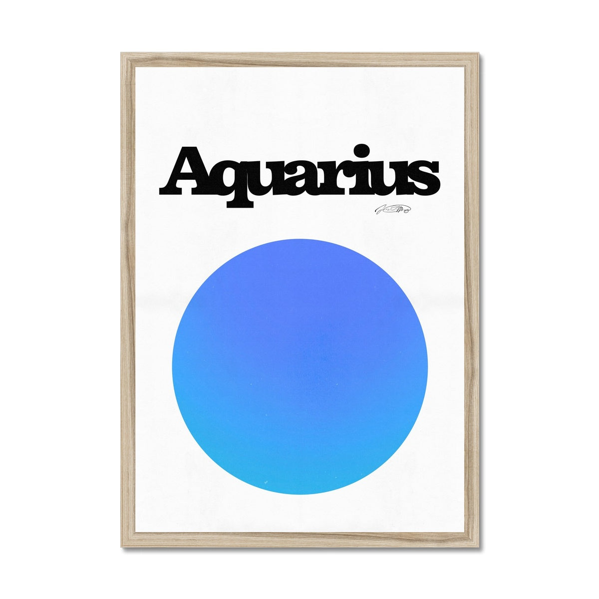 Our Aquarius Aura art print is the perfect wall art to show off your star sign. Find a zodiac gradient print or poster in our astrology collection.