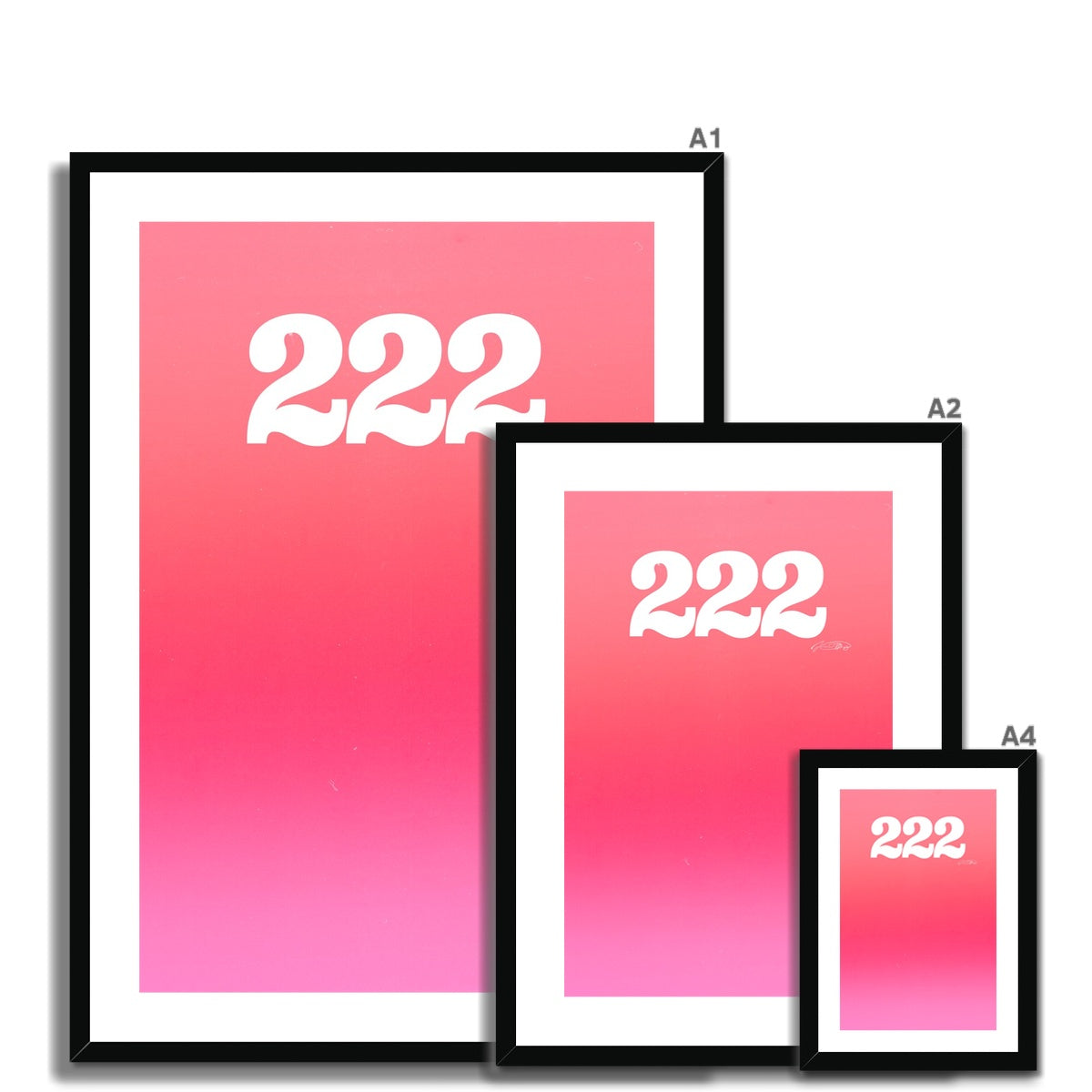 An angel number art print with a gradient aura. Add a touch of angel energy to your walls with a angel number auras. The perfect wall art posters to create a soft and dreamy aesthetic with your apartment or dorm decor. 222 Alignment: You Are In The Right Place And The Right Time.